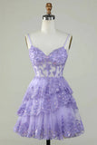 Unique A line Spaghetti Straps Blue Lace Short Mini Formal 7th Grade Homecoming Dresses Middle School Short Cocktail Night Dress Hoco Outfits HZ1214