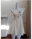 Niulatu A Line Spaghetti Straps Satin Formal 8th Grade Homecoming Dresses Middle School Short Cocktail Gowns Graduation Dress Hoco Outfits HZ1214