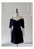 Niulatu A Line Spaghetti Straps Black Formal 8th Grade Homecoming Dresses Middle School Short Cocktail Gowns Graduation Dress Hoco Outfits HZ1214