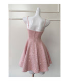 Niulatu A line Square Pink Short Mini Formal 8th Grade Homecoming Dresses Middle School Short Cocktail Dress Hoco Outfits HZ1214