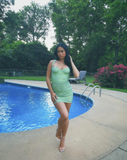 Niulatu Sheath Sweetheart Mint Green Sequin Short Mini Formal 8th Grade Homecoming Dresses Middle School Short Birthday Gowns Graduation Dress Hoco Outfits HZ1214