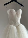 Niulatu Bridal Dress Ball Gown Sweetheart Tulle Lace Wedding Dress Boho Wedding Dresses Modest Wedding Gowns HZ1214