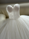 Niulatu Bridal Dress Ball Gown Sweetheart Tulle Lace Wedding Dress Boho Wedding Dresses Modest Wedding Gowns HZ1214