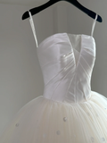 Niulatu Wedding Gown Bridal Dress Ball Gown Strapless Tulle Wedding Dress Long Sleeves Wedding Dresses Modest Wedding Gowns HZ1214