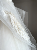 Niulatu Wedding Dress Ball Gown Sweetheart Tulle White Sleeveless Long Simple Wedding Dresses Bridal Gowns HZ1214