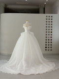 Niulatu Bridal Dress Ball Gown Strapless Tulle Long Wedding Dress Boho Wedding Dresses Modest Wedding Gowns HZ1214