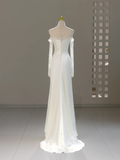 Niulatu Wedding Dress Mermaid Off The Shoulder Lace Long Sleeves Wedding Dresses Bridal Gowns HZ1214