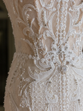 Niulatu Wedding Gown Bridal Dress Mermaid Square Neck Lace Tulle Wedding Dress Long Wedding Dresses Modest Wedding Gowns HZ1214