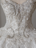 Niulatu Bridal Dress Ball Gown Sweetheart Lace White Long Wedding Dress Long Wedding Dresses Modest Wedding Gowns HZ1214