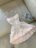 Niulatu A Line Spaghetti Straps Pink Tulle Formal 8th Grade Homecoming Dresses Middle School Short Cocktail Gown Graduation Dress Hoco Outfits HZ1214