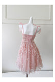 Niulatu A Line Spaghetti Straps Pink Sequin Formal 8th Grade Homecoming Dresses Middle School Short Birthday Gowns Graduation Dress Hoco Outfits HZ1214