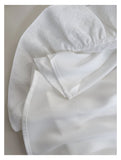 Niulatu A Line Spaghetti Straps White Satin Formal 8th Grade Homecoming Dresses Middle School Short Birthday Gowns Graduation Dress Hoco Outfits HZ1214