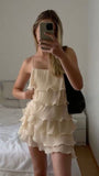 Niulatu A Line Spaghetti Straps Chiffon Formal 8th Grade Homecoming Dresses Middle School Short 18th Birthday Outfits Graduation Dress Mini Hoco Dresses HZ1214