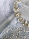 Niulatu A Line Jewel Neck Light Sky Blue Tulle Formal 8th Grade Homecoming Dress Middle School Short 18th Birthday Outfits Graduation Dress Hoco Dresses HZ1214
