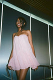 Niulatu A line Sweetheart Pink Chiffon Mini Short Formal Cocktail Dress Homecoming Dresses Summer Middle School Hoco Dress Homecoming Outfits Birthday Outfit HZ1214