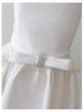 Niulatu A line Strapless White Formal Tight Homecoming Dress Middle School Short 18th Birthday Outfits Graduation Dress Hoco Dresses HZ1214