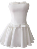 Niulatu A line Strapless White Formal Tight Homecoming Dress Middle School Short 18th Birthday Outfits Graduation Dress Hoco Dresses HZ1214