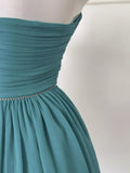 Niulatu A line Strapless Chiffon Formal Mini Homecoming Dress Middle School Short 19th Birthday Outfits Graduation Dress Hoco Dresses HZ1214