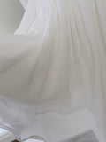 Niulatu A line Spaghetti Straps White Chiffon Formal Mini Homecoming Dress Middle School Short 19th Birthday Outfits Graduation Dress Hoco Dresses HZ1214