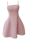 Niulatu A line Spaghetti Straps Pink Formal Mini Homecoming Dress Middle School Short 17th Birthday Outfits Graduation Dress Hoco Dresses HZ1214