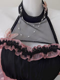 Niulatu Ball Gown High Neck Black Corset Back Mini Short Formal Cocktail Dress Homecoming Dresses Summer Middle School Hoco Dress Homecoming Outfits 16th Birthday Outfit HZ1214