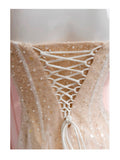 Niulatu A line Spaghetti Straps Champagne Tulle Formal Mini Homecoming Dress Short 17th Birthday Outfits Graduation Dress Hoco Dresses HZ1214