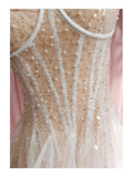 Niulatu A line Spaghetti Straps Champagne Tulle Formal Mini Homecoming Dress Short 17th Birthday Outfits Graduation Dress Hoco Dresses HZ1214