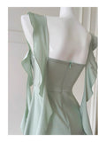 Niulatu A Line Square Neck Mint Green Short Formal Homecoming Dress Middle School Short 20th Birthday Outfits Graduation Dress Cocktail Dresses HZ1214