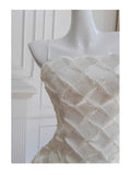 Niulatu Sheath Spaghetti Straps White Short Formal Homecoming Dress Middle School Short 20th Birthday Outfits Graduation Dress Cocktail Dresses HZ1214