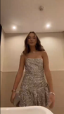 Niulatu Sheath Strapless Sequin Silver Short Formal Homecoming Dress Middle School Short 18th Birthday Outfits Graduation Dress Cocktail Dresses HZ1214