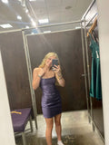Niulatu Sheath Spaghetti Straps Navy Blue Sequin Short Formal Homecoming Dress Middle School Short 18th Birthday Outfits Graduation Dress Cocktail Dresses HZ1214