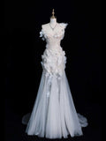 Niulatu Wedding Dress Mermaid Spaghetti Straps Lace White Sleeveless Long Wedding Dresses Bridal Gowns HZ1214