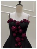 Niulatu Ball Gown Spaghetti Straps Black Short Formal Homecoming Dresses Middle School Short 21st Birthday Outfits Graduation Dress Mini Cocktail Dresses HZ1214