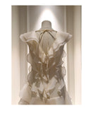 Niulatu A line V Neck Ivory Chiffon Short Formal Homecoming Dresses Middle School Short 21st Birthday Outfits Graduation Dress Mini Cocktail Dresses HZ1214
