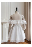 Niulatu A line Off The Shoulder White Short Formal Homecoming Dresses Middle School Short 21st Birthday Outfits Graduation Dress Mini Cocktail Dresses HZ1214