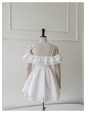 Niulatu A line Off The Shoulder White Short Formal Homecoming Dresses Middle School Short 21st Birthday Outfits Graduation Dress Mini Cocktail Dresses HZ1214