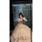 Niulatu Ball Gown Square Neck Summer 18th Birthday Dress Lolita Dress Birthday Outfits Lolita Outfit HZ1214