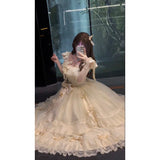 Niulatu Ball Gown Square Neck Summer 18th Birthday Dress Lolita Dress Birthday Outfits Lolita Outfit HZ1214