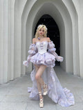 Niulatu Ball Gown Sweetheart Lilac Short Summer 18th Birthday Dress Lolita Dress Birthday Outfits Lolita Dresses HZ1214