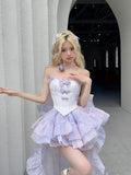 Niulatu Ball Gown Sweetheart Lilac Short Summer 18th Birthday Dress Lolita Dress Birthday Outfits Lolita Dresses HZ1214