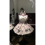 Niulatu Ball Gown Spaghetti Straps Lace Summer 18th Birthday Dress Lolita Dress Mini 18th Birthday Outfits Short Lolita Outfit HZ1214