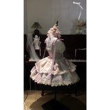 Niulatu Ball Gown Spaghetti Straps Lace Summer 18th Birthday Dress Lolita Dress Mini 18th Birthday Outfits Short Lolita Outfit HZ1214