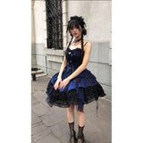 Niulatu Ball Gown Spaghetti Straps Royal Blue Lace Summer 16th Birthday Dress Lolita Dress Mini 18th Birthday Outfits Short Lolita Outfit HZ1214