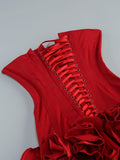 Sexy Sheath Strapless Red Satin Formal Homecoming Dresses 18th Birthday Outfits Graduation Dress Short Mini Hoco Dresses HZ1121
