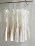 Simple A line Scoop Lace Short White Mini Formal 8th Grade Homecoming Dresses Middle School Cocktail Dress Hoco Outfits HZ1121