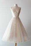 Vintage Ball Gown Square Neck Tulle Formal 8th Grade Homecoming Dresses Summer Middle School Hoco Dress 6th Grade Graduation Outfits HZ1214