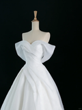 Pretty Wedding Dress Ball Gown Off The Shoulder Short Sleeves White Long Wedding Dresses Bridal Gowns Brides Gown HZ1214