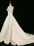 Elegant Wedding Dress Ball Gown Sweetheart Sleeveless Ivory Summer Long Wedding Dresses Bride Dress Bridal Gowns HZ1214