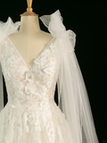 Pretty Wedding Dress Ball Gown V Neck Sleeveless Tulle Lace Long Vintage Wedding Dresses Bridal Gowns Brides Gown HZ1214