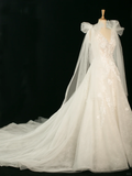 Pretty Wedding Dress Ball Gown V Neck Sleeveless Tulle Lace Long Vintage Wedding Dresses Bridal Gowns Brides Gown HZ1214